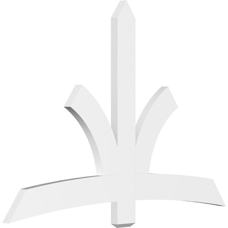 Ekena Millwork Davenport Architectural Grade PVC Gable Bracket, 72"W x 48"H x 2"D x 6"F, 16/12 Pitch GBP072X48X0206DAV00